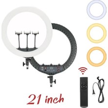 Jmary FM-21R Uzaktan Kumandalı 52CM Işıklı Telefon Tutucu Ring Light Siyah