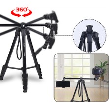 Jmary KP-2209 360 Derece Dönebilen Başlıklı Tripod Siyah