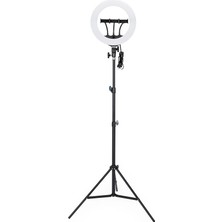 Jmary FM-14R Kumandalı 34CM Işıklı Telefon Tutucu Ring Light Siyah