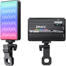 Jmary FM-150RGB Rgb LED Telefon-Kamera Üstü Aydınlatma Işığı Siyah