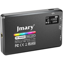 Jmary FM-150RGB Rgb LED Telefon-Kamera Üstü Aydınlatma Işığı Siyah