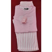 Berin Kadın Kapri Kısa Kol Pijama Takımı Beden 4XL