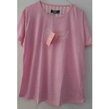 Berin Kadın Kapri Kısa Kol Pijama Takımı Beden 4XL
