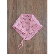 Örgü Bandana, El Örgüsü Desenli Üçgen Bandana, Yazlık Bandana