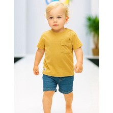 Erkek Bebek Basic Cep Detaylı Tshirt