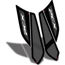 Gp Kompozit Honda Pcx 125  150 2018-2020 Uyumlu Yan Alt Ayak Pad Siyah