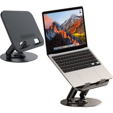 Jmary Mk-85 360 Derece Ayarlanabilir Çok Fonksiyonlu Macbook Notebook Standı Siyah