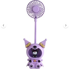 Kuromi Figürlü Işıklı El Fanı Gece Lambası Işlevli Kuromi El Fanı
