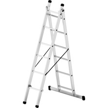 Elmas Serisi - 2 Parça x 2 Metre = 4 Metre  A Tipi Alüminyum Merdiven - Yerli Üretim