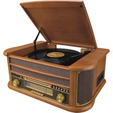 Nostalgia MN-P325 Dönence Pikap Ahşap 2X5W Stereo Spk Mp3 Çalar Usb-Radyo-Cd-Kaset -Bt Müzik