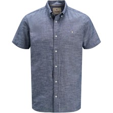 Jack & Jones Jprblusummer Shıeld S/s Shırt Ln - Faded Denim 12276814-FA