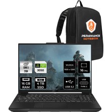 Asus Tuf Gaming F16 Intel Core 5 210H 16GB 4tb SSD RTX3050/6GB 16" Fhd+ 144Hz Freedos Taşınabilir Bilgisayar & Per4 Çanta FX607VJRL033P315