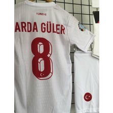 Türkiye Euro 2024 Arda-Güler 8 Numara Çocuk Forması 4'lü Set (Beyaz)