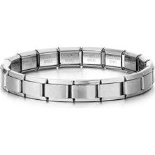Fk Studio Design Italyan Silver Çelik Unisex Bileklik