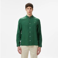 Lacoste Slim Fit Keten Gömlek