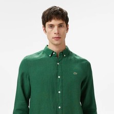Lacoste Slim Fit Keten Gömlek