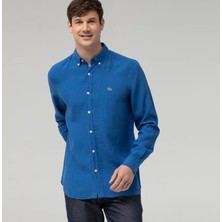 Lacoste Slim Fit Keten Gömlek