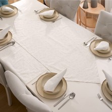 7 Parça Sofra Sunum Seti 6 Adet Amerikan Servisi Supla 35X45 cm + 1 Adet Dikdörtgen Runner - 50X150