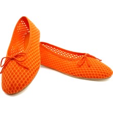 Turuncu File Barefoot Babet Ayakkabı