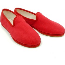 Kardinal Kırmızısı Koton Kumaş Barefoot Slipper