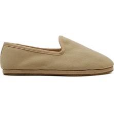 Bej Koton Kumaş Barefoot Slipper