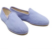 Leylak Rengi Koton Kumaş Barefoot Slipper