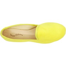 Sarı Koton Kumaş Barefoot Slipper