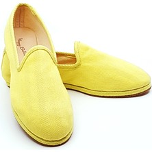 Sarı Koton Kumaş Barefoot Slipper