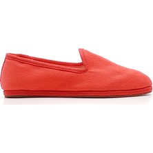 Mercan Rengi Koton Kumaş Barefoot Slipper