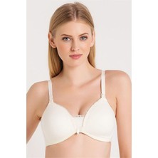 Kadın İnce Süngerli Ekru Sütyen 6738