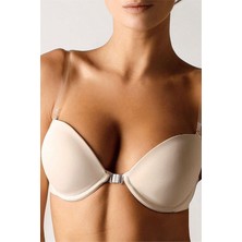 Kadın Ten Sırtı Şeffaf Tak Çıkar Push Uplı Sütyen 2030