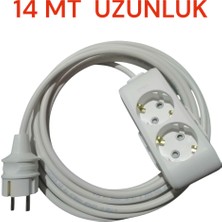 Viko 2li Grub Priz Ara Kablosu Uzatıcı Viko 1.2.3.4.5....20 mt