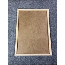 Caddehediye 50X70 Ahşap Çerçeve Poster Puzzle Siyah & Beyaz & Ceviz & Masif & 4 Renk Iskandinav