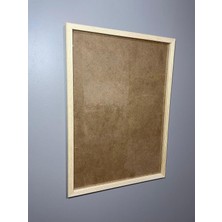 Caddehediye 40X60 Ahşap Çerçeve Poster Puzzle Siyah & Beyaz & Ceviz & Masif & 4 Renk Iskandinav
