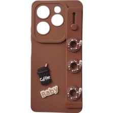 Tecno Spark Go 2024 El Geçmeli Donut Emojili Silikon Kılıf