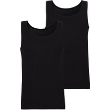Tender Cotton 2'li Siyah Atlet 9678
