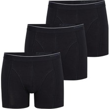 Tender Cotton 3'lü Siyah Boxer 9673 - 967