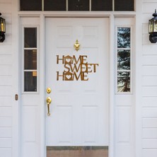 "home Sweet Home" Yazılı Ahşap Kapı Veya Duvar Süsü Dekor, Dekoratif Ev Hediyesi