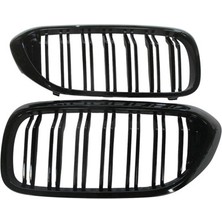 Bmw 5 Seri G30 17/20 Ön Panjur Sağ/sol Set (2 Parça)Parlak Si̇yah (Çi̇ft Çıtalı) (M5)