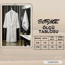 Zena Erkek Krem Havlulu Bornoz