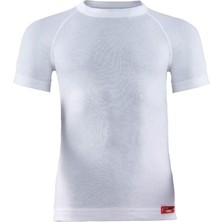 9267 2.seviye Kısa Kollu Unisex Çocuk Termal Içlik Beyaz -