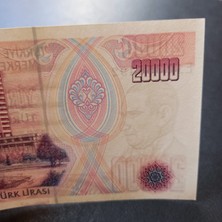 Escoines Koleksiyon 399636854837DAA391 7.emisyon 20BIN Türklirası E12 Serisi Çil Eski Kağıt Para