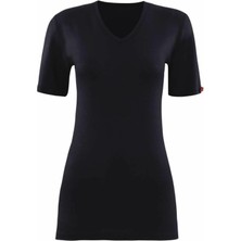 Kadın Siyah 2. Seviye Termal T-Shirt 1263