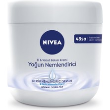Nıvea Yoğun Nemlendirici El & Vücut Bakım Kremi, Normal / Kuru Ciltler 48 Saat Nemlendirme 400ML