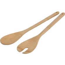 Koopman Ahşap 2'li Salata Servis Seti