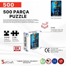 Soi Craft 500 Parça Puzzle Ayçiçeği ve Papatya Sanatsal