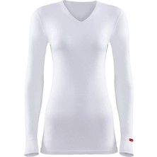 Blackspade Unisex V Yaka Beyaz Uzun Kol Termal İç Giyim 1257 Erkek Çocuk İçin Rahat Kullanım