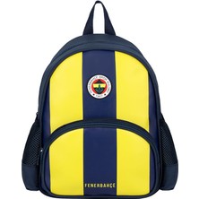 Fenerbahçe Anaokul Çantası Fenerbahçe Çubuklu Forma Desenli Suni Deri Anaokulu Çantası
