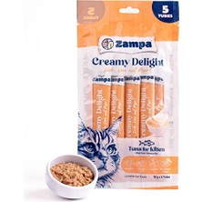 Zampa Creamy Delight Yavru Kediler Için Ton Balıklı Krema Ödül Maması - 16G x 5