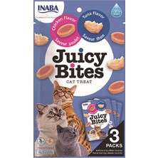 Inaba Ciao Juicy Bites Tavuklu ve Tuna Balıklı Kedi Ödül Maması